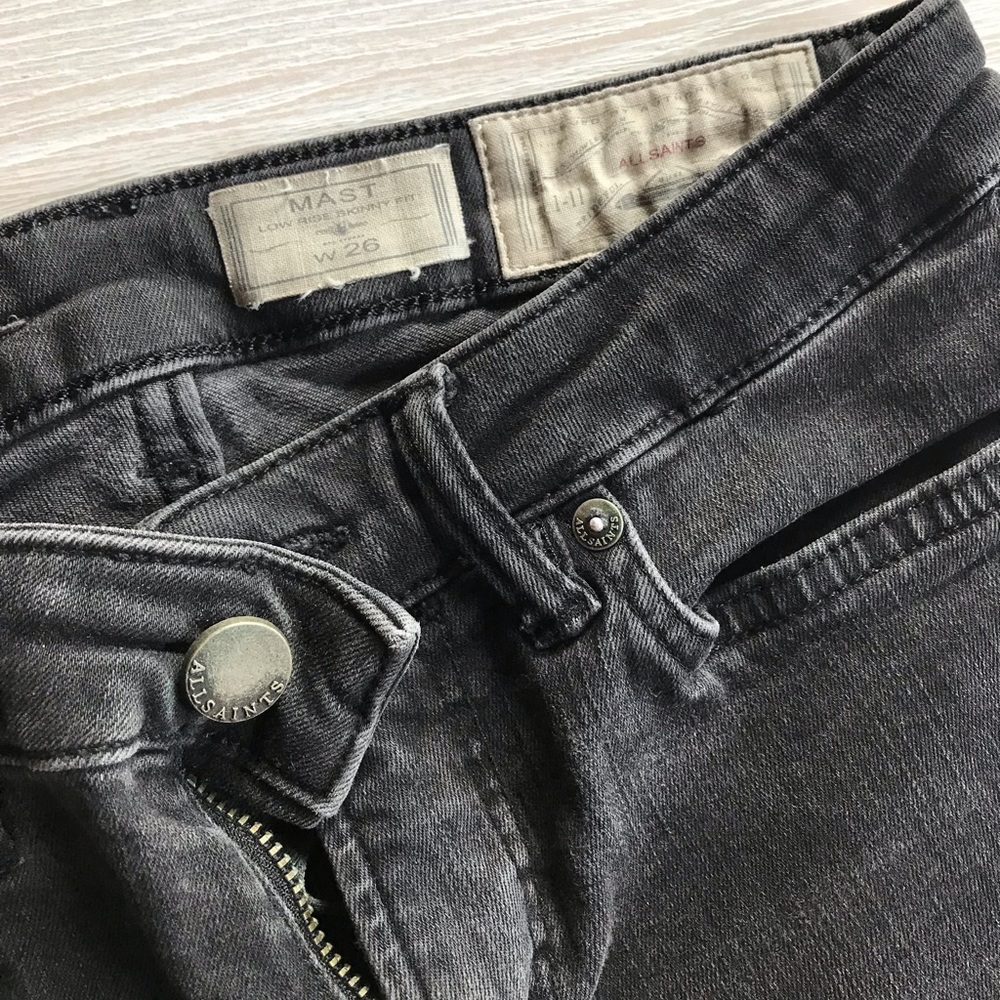 All Saints Mast ripped skinny jeans size 26